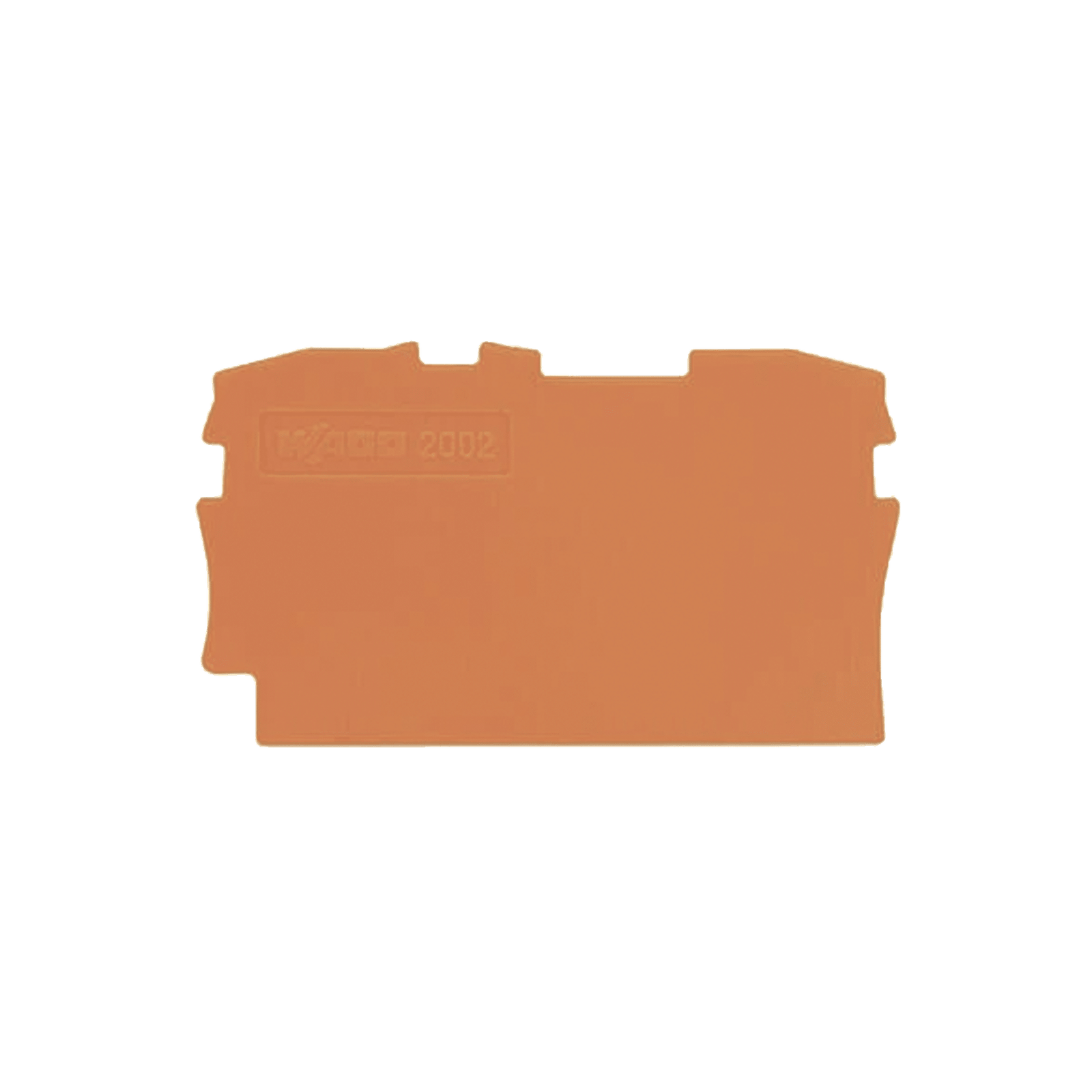 Placa final e intermedia; espesor 0,8 mm; naranja