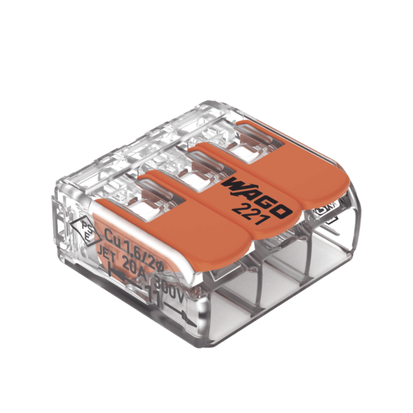Conector Compacto para 1 Cable de Entrada 2 Cables de Salida / Cables Compatibles 28AWG-12AWG