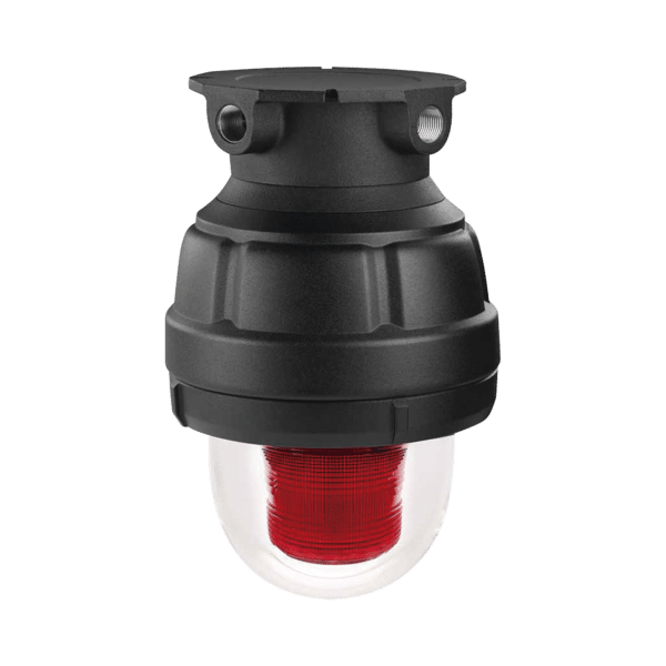 Luz estroboscopica a prueba de explosiones ideal para ubicaciones peligrosas, 120Vca, rojo, montaje no incluido