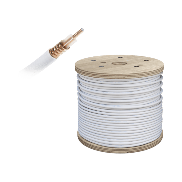 Carrete de cable coaxial PLENUM de baja perdida WILSON de 1/2". 50 Ohm de impedancia. Carrete de 152.4 m