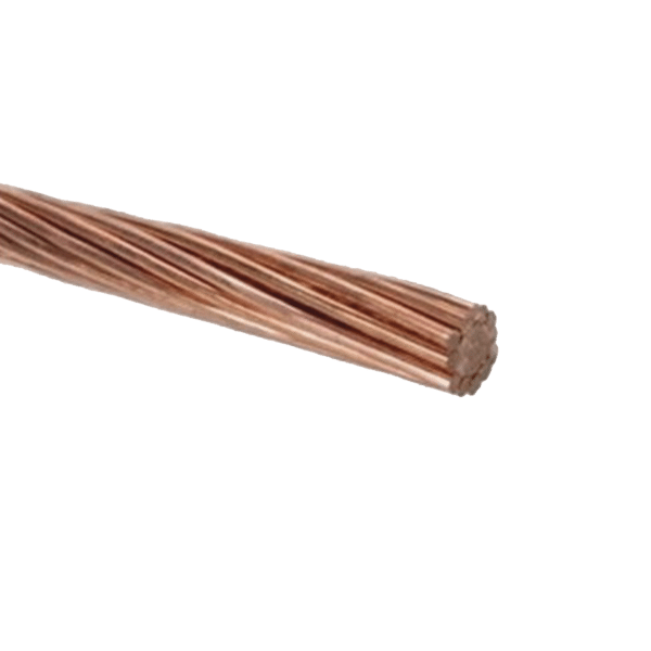 Cable de Cobre Desnudo Semiduro 7 Hilos, Cal. 6 AWG, Rollo de 100 m.