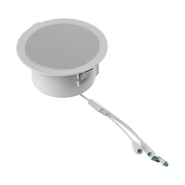 Altavoz de techo para voceo y paging, 2 líneas SIP, potencia de hasta 10W,  alimentación vía PoE