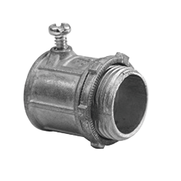 Conector de 1 1/4" para Tubo Pared Delgada con Tornillos Opresores.