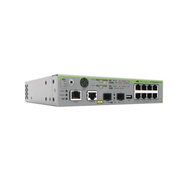 Switch Gigabit L3, 8x 10/100/1000-T PoE+, 1x 10/100/1000-T PoE-in, 2x SFP, 1x PSU, PoE pass-through