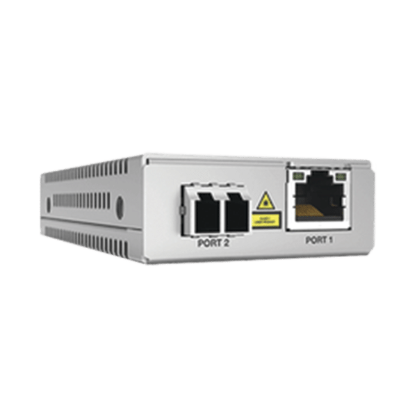 Convertidor de medios Gigabit Ethernet a fibra óptica, conector LC, multimodo (MMF), distancia de 220 hasta 500 m, con fuente de alimentación multi-región