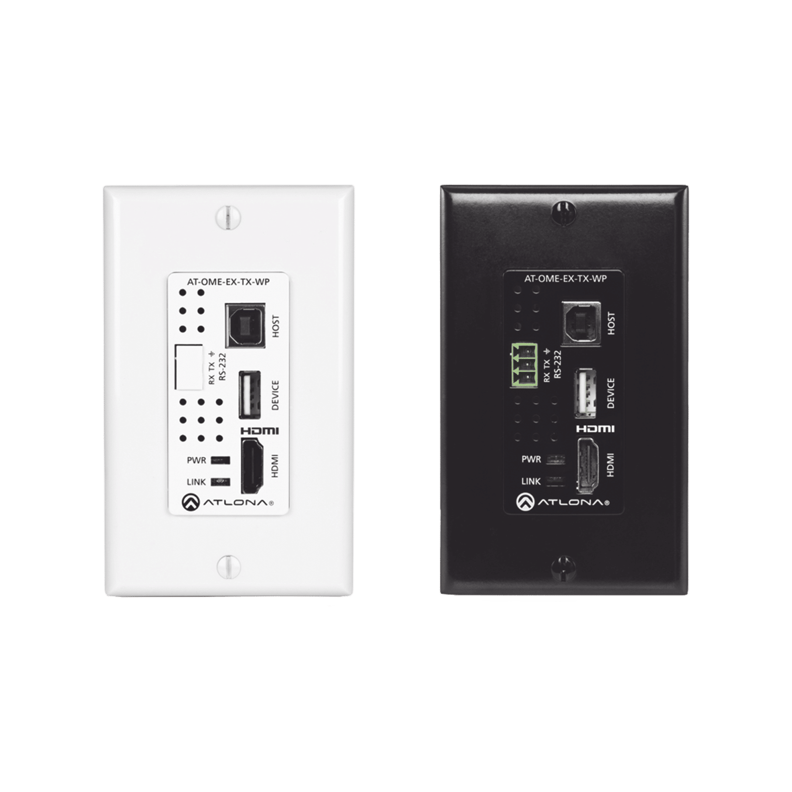Transmisor HDBaseT de placa de pared para HDMI con USB