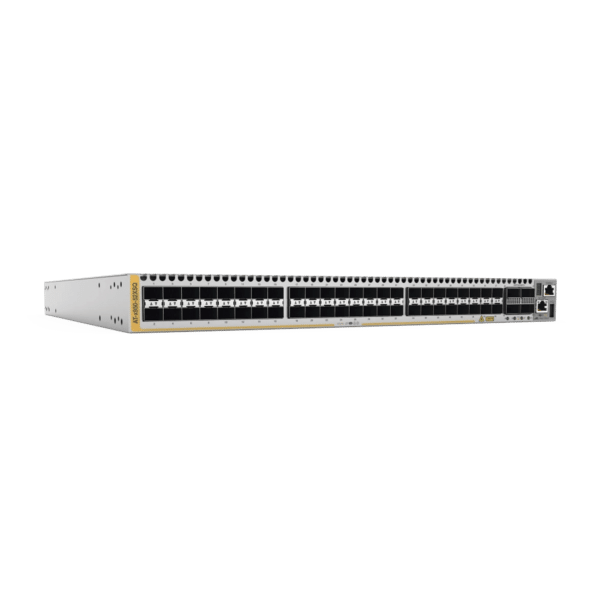 Switch Stackable Capa 3, 48 puertos 1/10G SFP+, 4 puertos 40/100G QSFP28 slot + 2 PSU