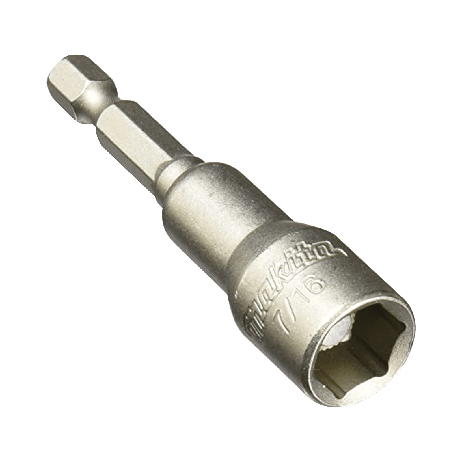 Punta magnética (guia buscadora ) de 7/16", longitud de 2-9/16" zanco hexagonal. .