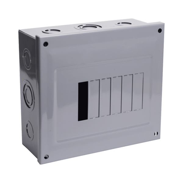 Centro de Carga para Sobreponer, 06 Polos, 60 A, 1 Fase 3 Hilos, 120/240 V AC, 60Hz