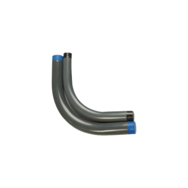 Codo Conduit Rígido de Aluminio de 1 1/2" (38 mm) Recubierto de PVC e Interior de Uretano.