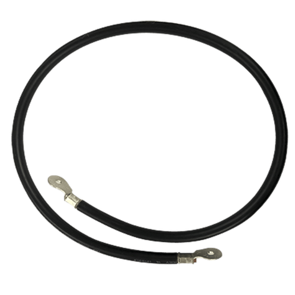 Cable para Baterías, 1 m, Negro, Calibre 2 AWG con Terminales de Ojo en Ambos Extremos