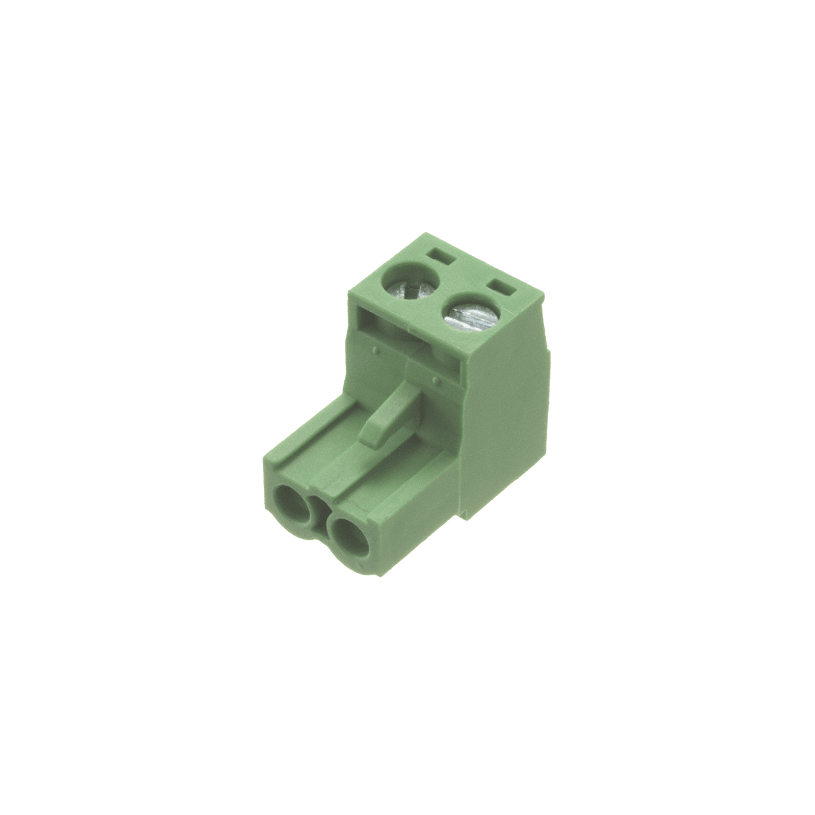 Conector terminal de alimentación de 2 pines en color verde (EPO)