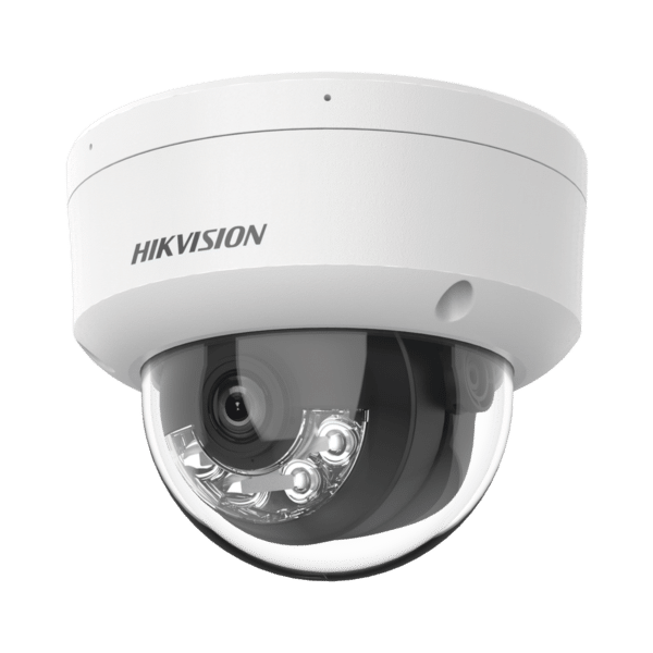 [Dual Light] Domo IP 8 Megapixel (4K) / Lente 2.8 mm / 30 mts IR + 30 mts Luz Blanca / Micrófono Integrado / IK08 / ACUSENSE Lite / Exterior IP67 / H.265 / PoE / ONVIF
