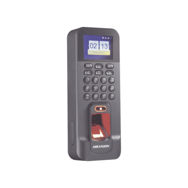 Biométrico WiFi de Acceso y Asistencia Compatible con APP Hik-Connect (P2P) / Soporta Biometrico Esclavo RS-485 / Lectura de Huella y Tarjetas EM / TCP/IP / 150,000 Eventos / Relevador para Chapa y Reportes de Asistencia