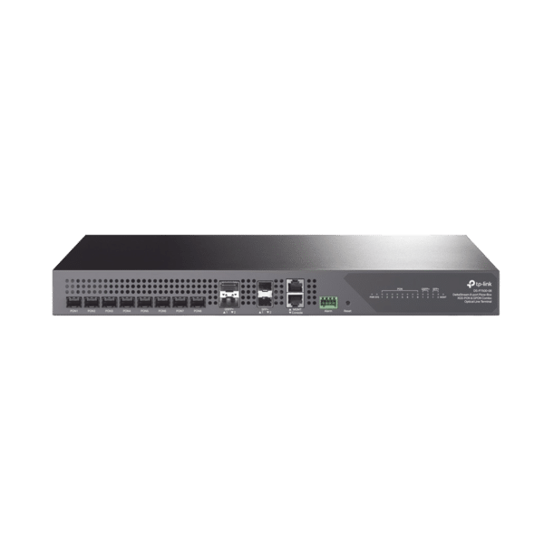 Deltra Stream - OLT de 8 Puertos XGSPON & GPON Combo / Conexión Hasta 2,048 ONUs / 2 Puerto 40G QSFP+ Uplink / 2 Puertos SFP+ 10G Uplink / Fuentes Redundantes AC-AC (incluidas) /  Administración desde la Nube Sin Costo (DPMS)