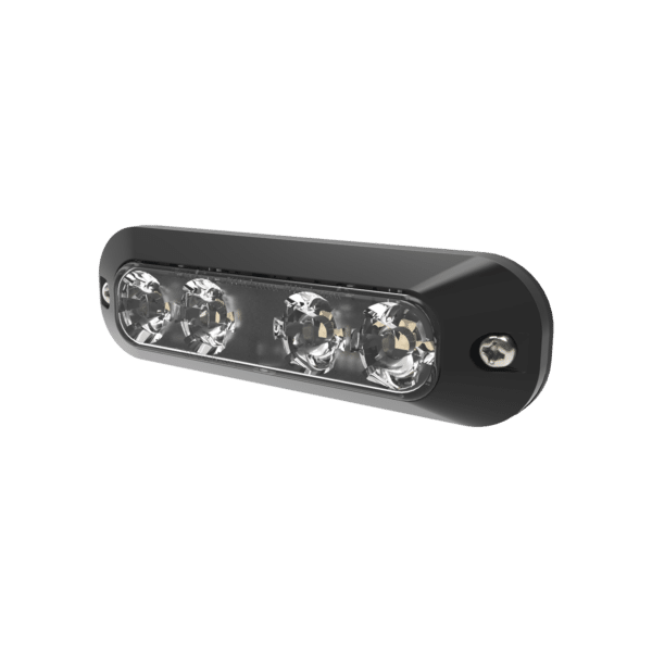 Luz perimetral, 4 LEDs Ultra Brillantes, color ambar / azul