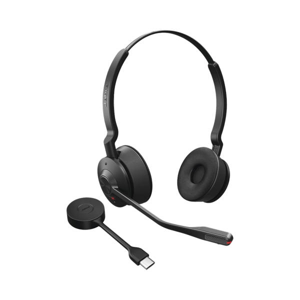 Jabra Engage 55, Auricular stereo versión MS con aislamiento de ruido activa, adaptador DECT USB-A (9559-450-125)