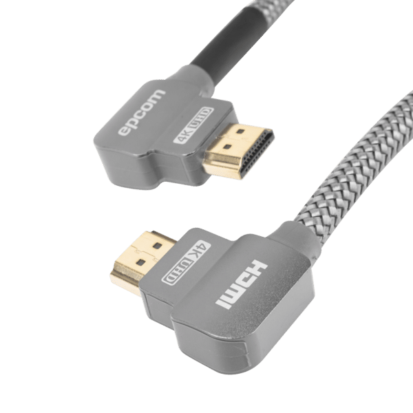Cable HDMI Angulo 90º| 1m | Alta Definición | Version 2.0 | Alta velocidad 18Gbps | 4K@60Hz |