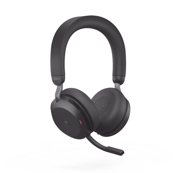 Jabra Evolve2 75, Auricular stereo versión MS con cancelación de ruido activa, dongle USB-A indicador de ocupado (Busylight)(27599-999-999)
