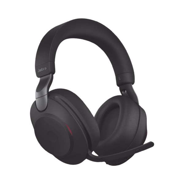 Jabra Evolve2 85, Auricular stereo versión UC con cancelación de ruido activa, dongle USB-A indicador de ocupado (Busylight)(28599-989-999)