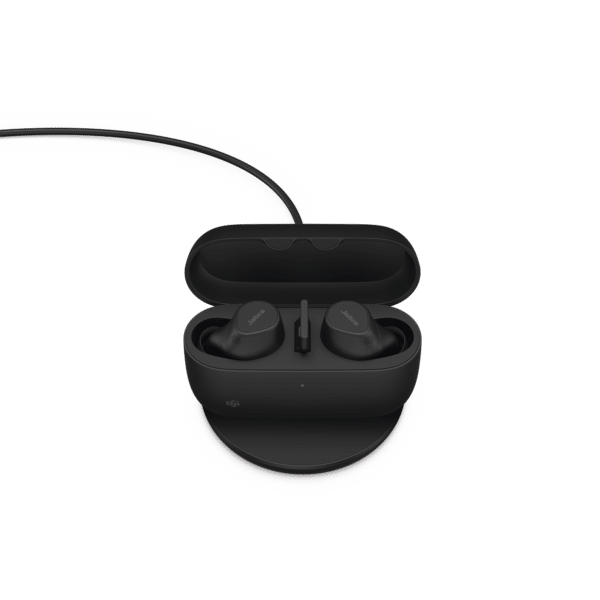 Jabra Evolve2 Buds, Auriculares versión MS con cancelación de ruido activa, Bluetooth conexion hasta 2 dispositivos (20797-999-999)