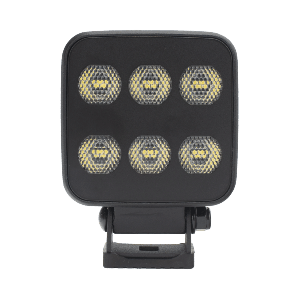 Luz de Trabajo Ultra brillante Cuadrada, 6 LED, 6552 Lúmenes, 12-24 Vcd