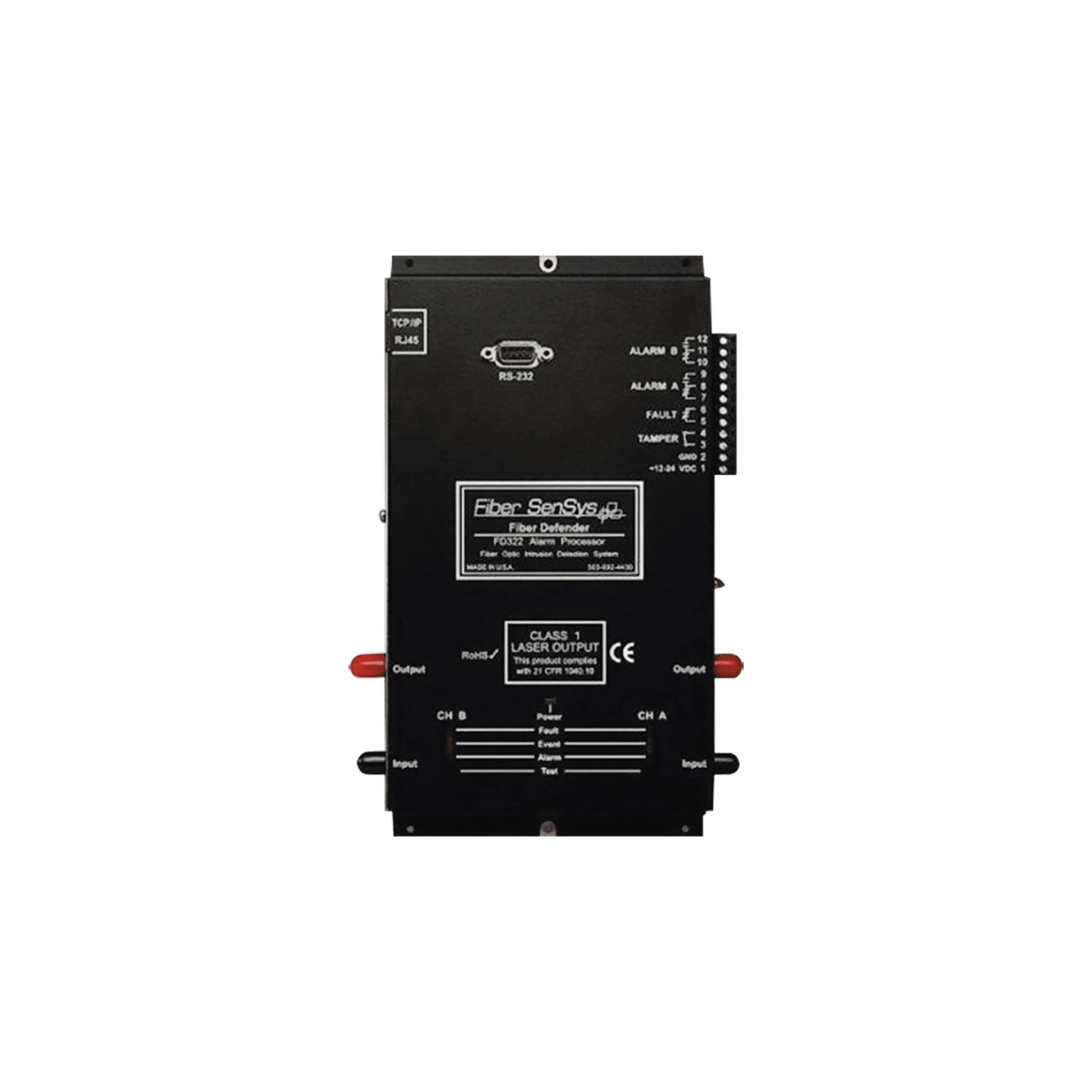 Sensor de Seguridad Perimetral de 1 Zona / Detección por Fibra Óptica Sensitiva/ 0 a 5 Km de protección/ Comunicación IP