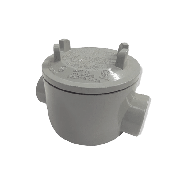 Caja con Tapa Tipo GRC de 1 1/4" (31.8 mm) / Caja a Prueba de Explosión / Para Áreas Peligrosas / Libre de Cobre.
