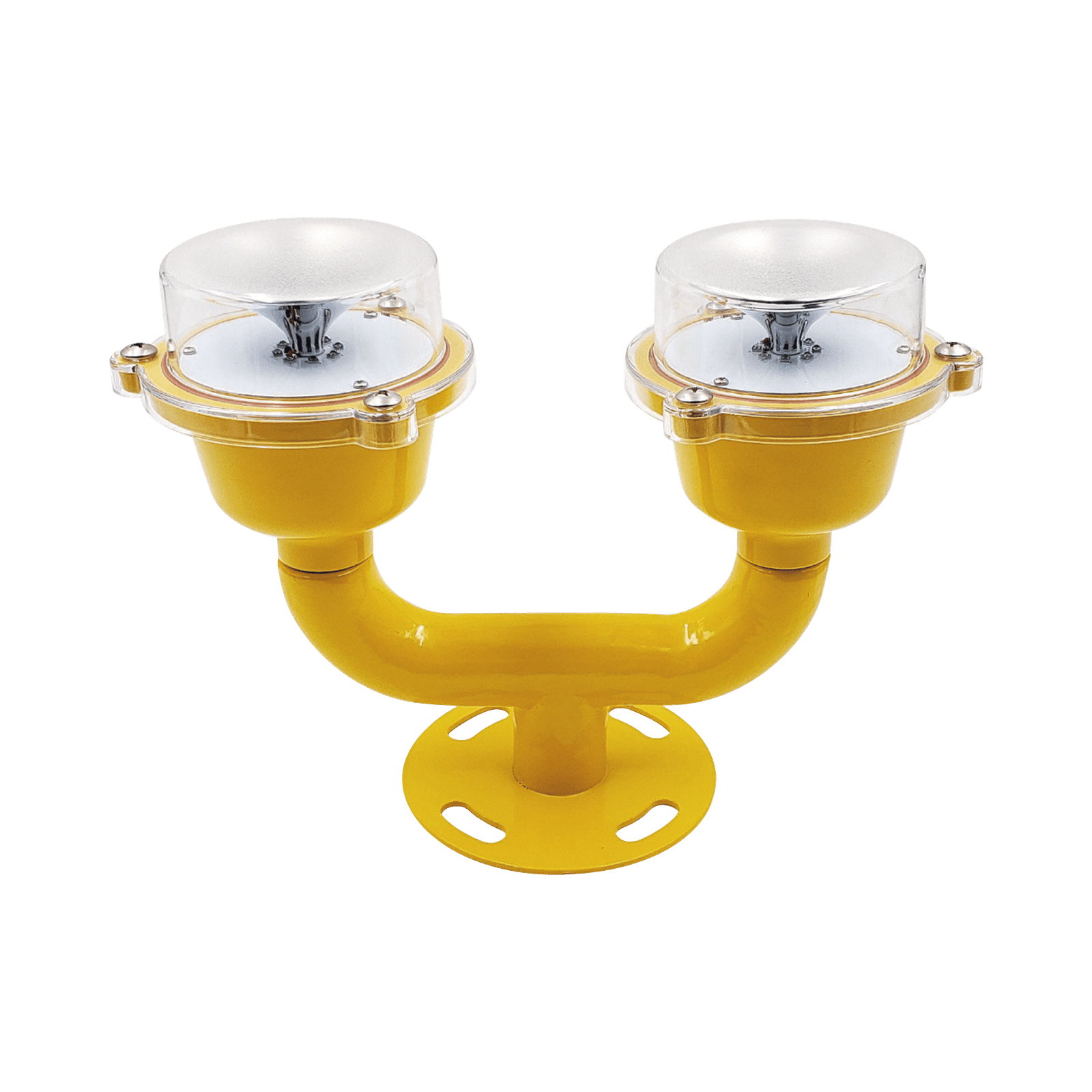 Lámpara de Obstrucción Doble color Rojo / IP65 / Luz fija o parpadeante / Voltaje de Operación 110 AC / 220 AC