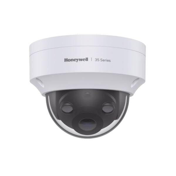 Domo IP 3 Megapixel / Lente 2.8 mm / 40 mts IR /  Ultra Baja Iluminación / NDAA / ONVIF / Exterior IP66 / Antivandalico IK10 / Ultra Baja Iluminación / H.265 / PoE / Serie 35 / Honeywell Security