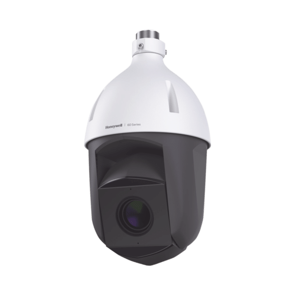 PTZ IP 5 MP / 30X Zoom / 150 m IR / H.265 / U-PoE / Soporta Autoseguimiento / IP66 / NEMA 4X / IK10 / Alarmas y Audio I/O / Detección Facial / Merodeo / Objeto Abandonado / Intrusión / ONVIF / NDAA / Serie 60 / Honeywell Security