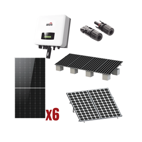 Kit Solar Interconexion  / 3kW  220Vca / Inversor AFORE / Montaje Incluido