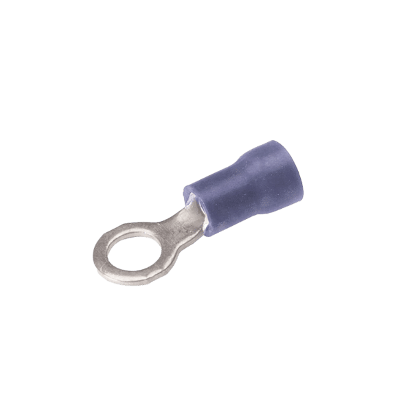 Zapata Terminal de Ojillo  para Tornillo 1/4 in (6 mm) calibre 16-14 AWG con aislamiento de vinilo.