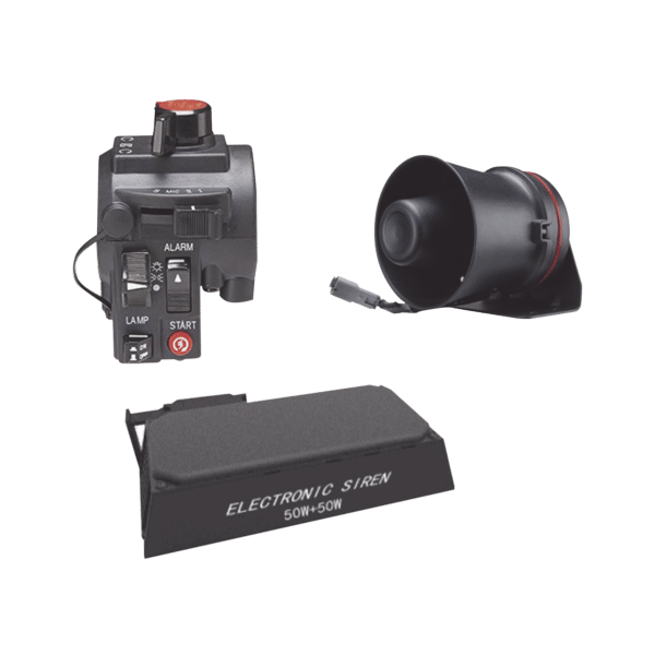 Kit para motocicleta EPCOM INDUSTRIAL, sirena/bocina de 100 Watt y controlador