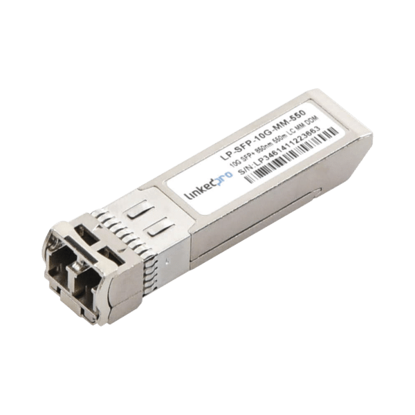 Transceptor Óptico SFP+ (Mini-Gbic) / Multimodo 850 nm / 10 Gbps / 10GBASE-SR / Conectores LC/UPC Dúplex / DDM / Hasta 550 m