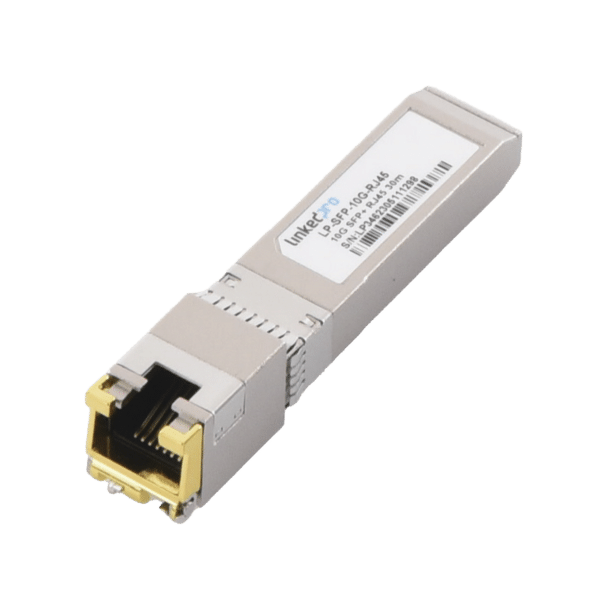 Transceptor Óptico SFP+ a RJ45 /10 Gbps / Conector RJ45 / 10GBASE-T / Distancia de hasta 30 m.