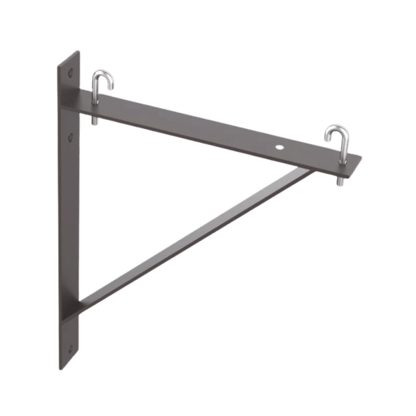 Kit de Soporte Triangular a Pared, Para Escalerillas de 12 y 6 in de Ancho, de Acero, Color Negro