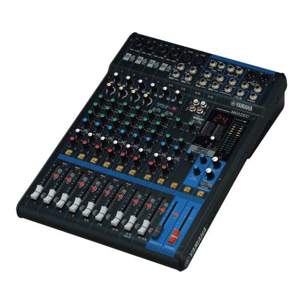 Mezcladora de Audio | 12 Canales | 6 Entradas de Micrófono/línea | 2 Entradas Estéreo | Efectos Integrados | Alimentación Phantom | USB