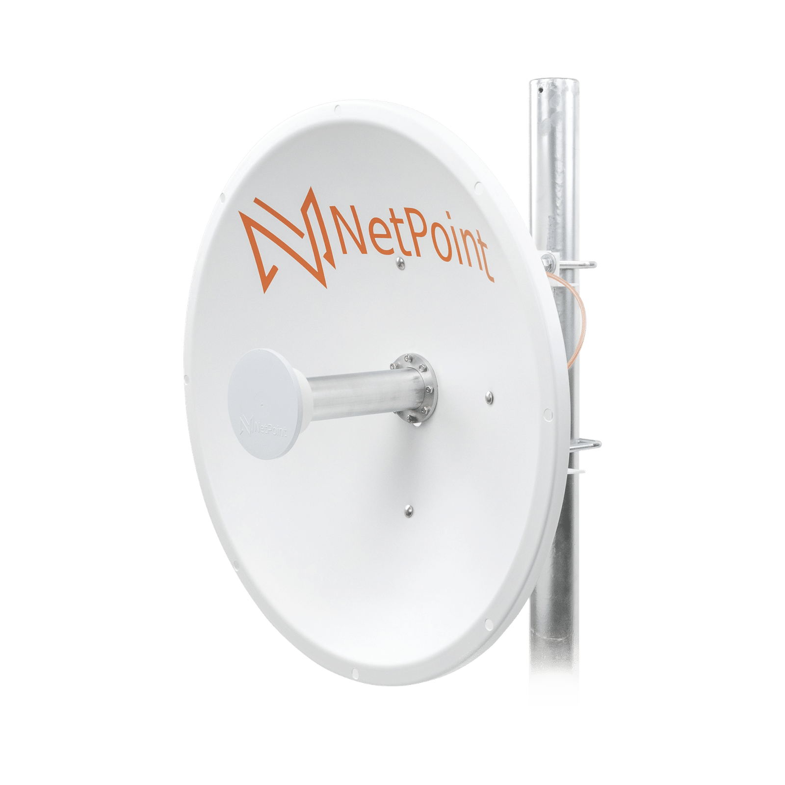 Antena Direccional de alto rendimiento / diámetro de 60 cm / 4.9-6.4 GHz / Ganancia 30 dBi / SLANT de 45 ° y 90 ° / Ideal para 30 km / Conector N-Hembra / Montaje y jumpers incluidos.