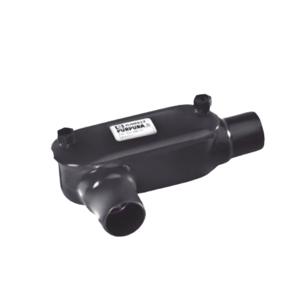 Caja Oval tipo T con Recubrimiento Exterior de PVC de 1 1/4" (31.8 mm).