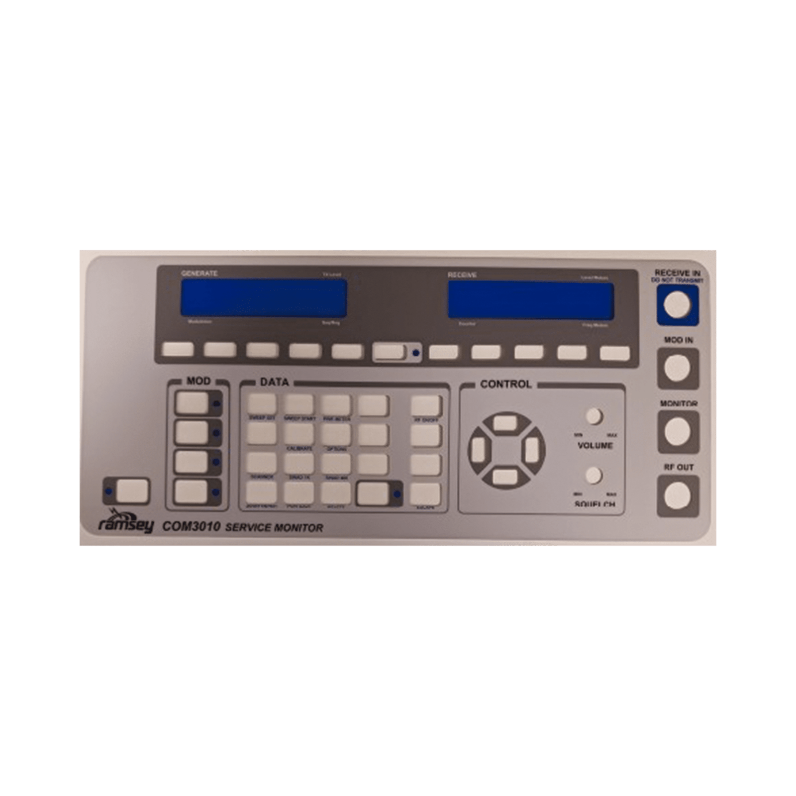 Cubierta Frontal de la Membrana para Panel del Monitor COM-3010.