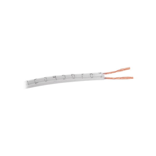 Cable 2 x 18 AWG / Tipo POT / 100 metros / NOM-063-SCFI / Color Blanco / Aplicaciones en electrodomésticos y electrónicos
