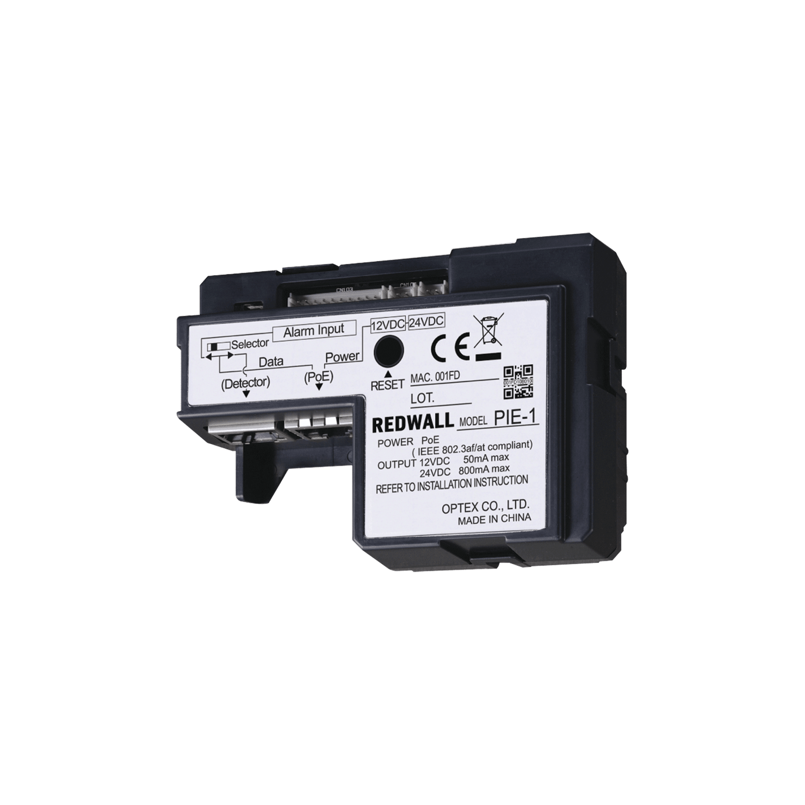 CODIFICADOR POE IP para las series REDWALL SIP, REDSCAN (RLS3060), REDBEAM