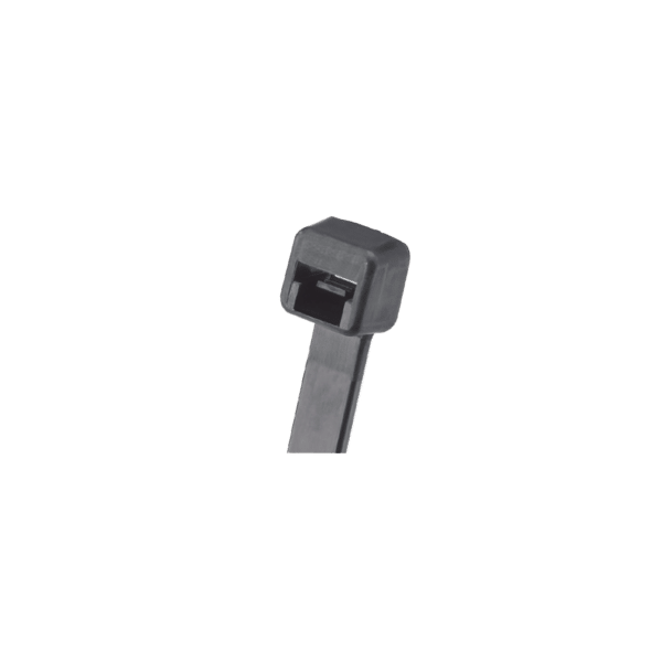 Cincho de Nylon 6.6 Pan-Ty™, 142mm largo x 2.5mm ancho, Color Negro, Exterior Resistente a Rayos UV, Paquete de 1000pz