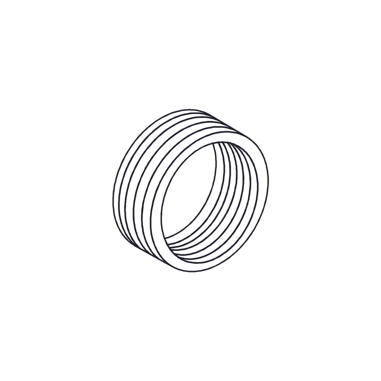 Reducción Bushing Aluminio de 1 1/2" a 3/4" / Con Recubrimiento de Uretano Purpura.