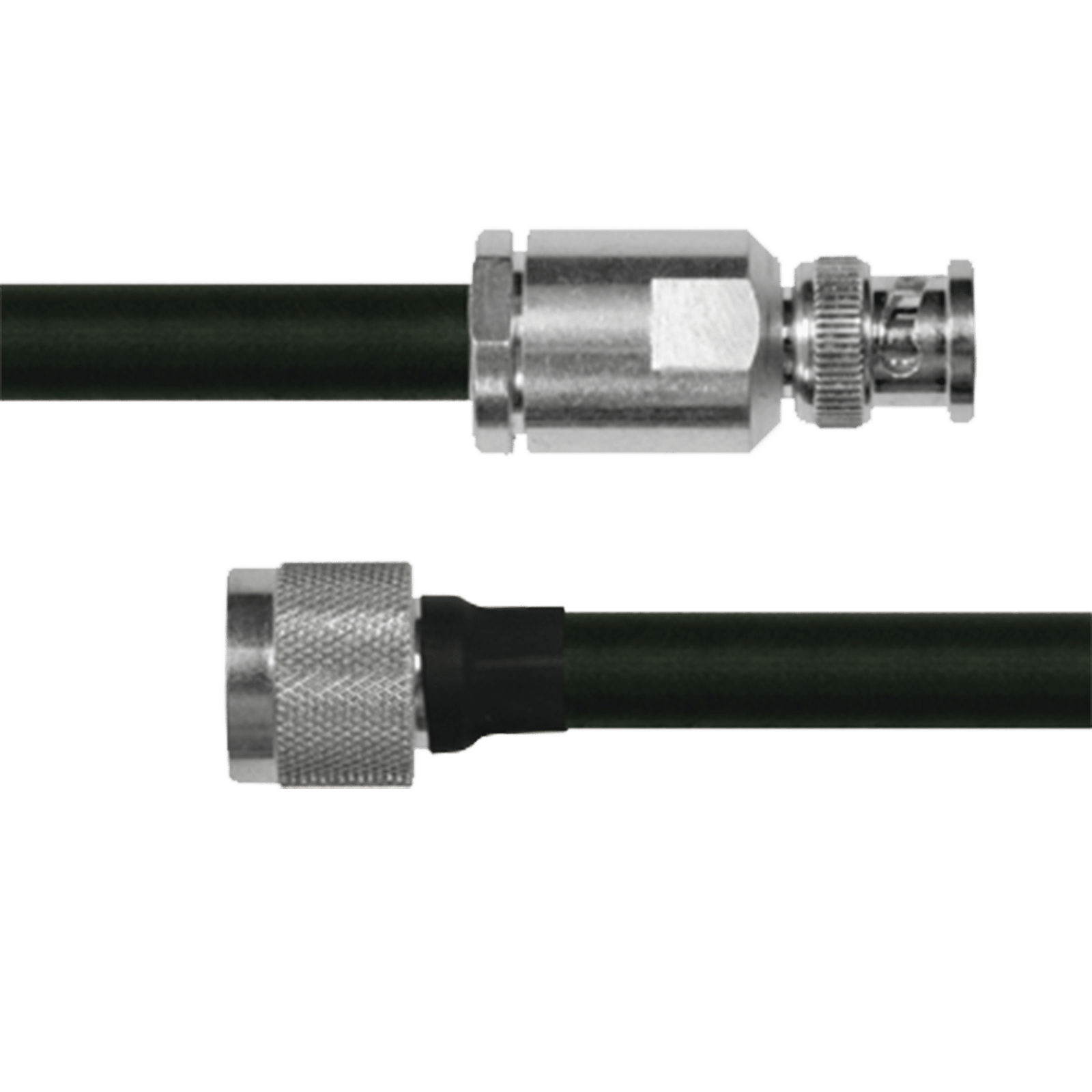 Cable Coaxial RG-214/U de 180 cm, en 50 Ohm, 0.425", CD-4 GHz, con Conectores BNC Macho a N Macho.