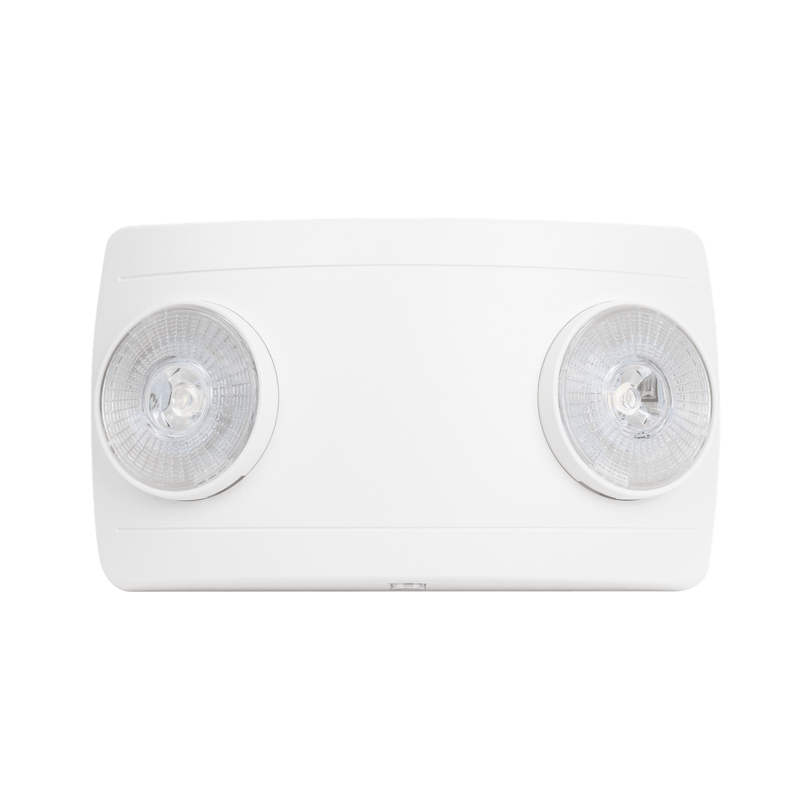 Luz de Emergencia Dual LED ultra compacta/150 lúmenes/Luz fría/Batería de Respaldo Incluida/Botón de test.