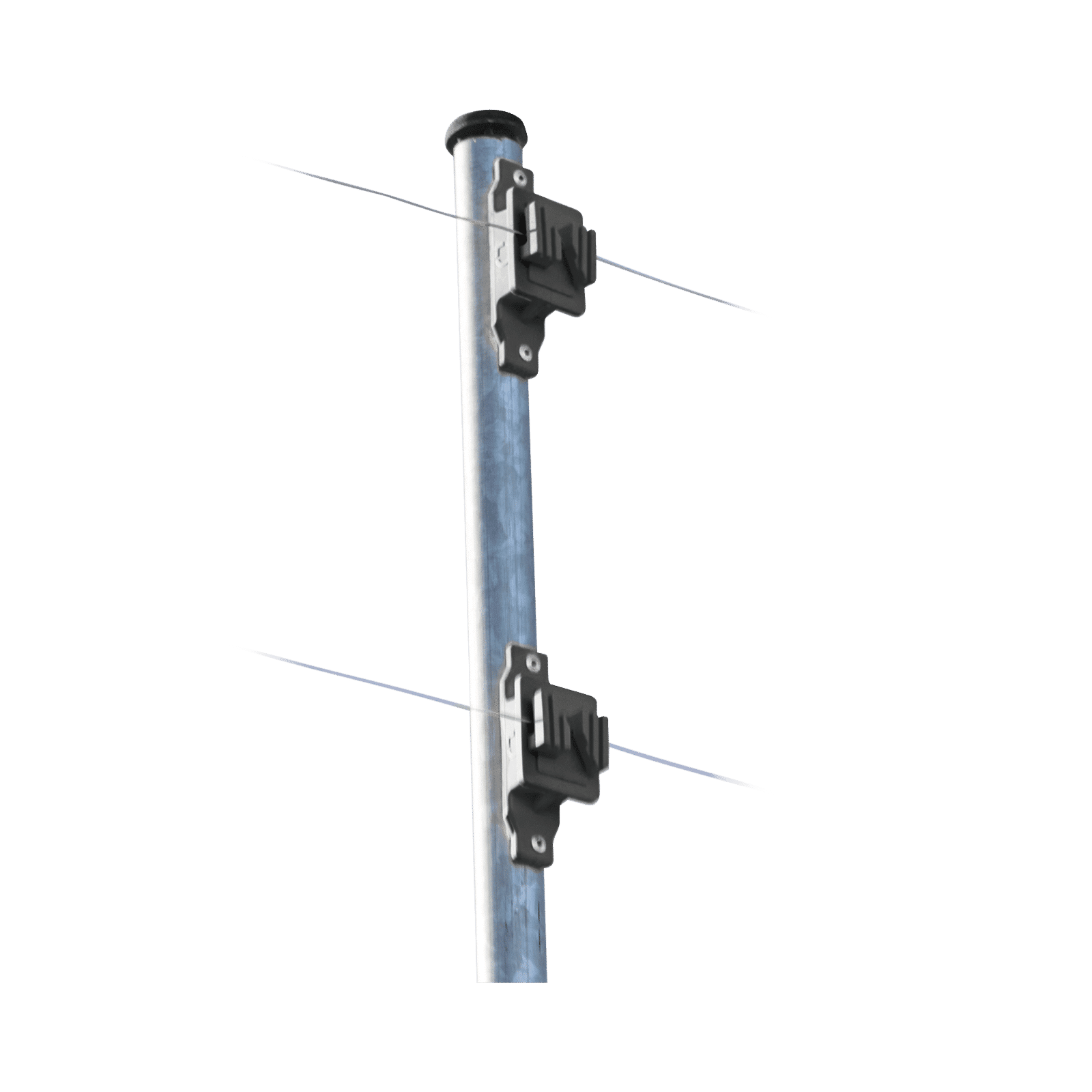 Aislador de Paso reforzado para cercos eléctricos, resistente al clima extremoso