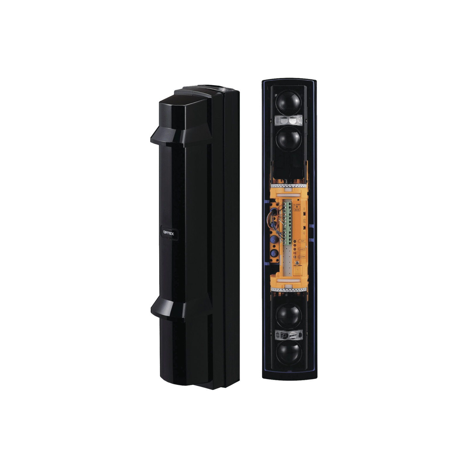 Barrera fotoeléctrica de 100 metros 4 rayos 4 canales / Alimentación por baterías incluidas