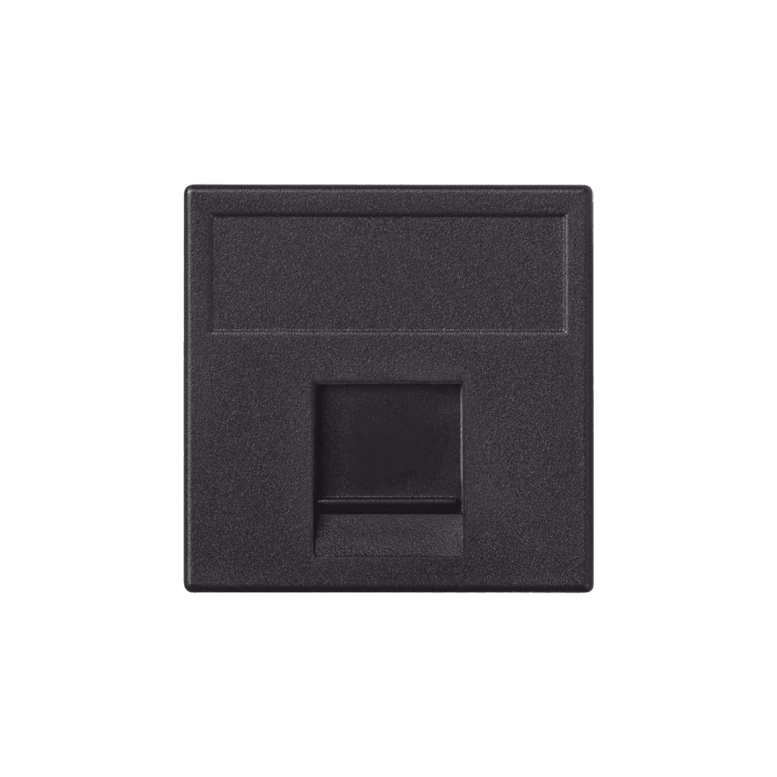 Módulo Color Grafito con 1 Espacio para Jack Keystone con Guardapolvo para las cajas de escritorio Ofiblock y Teleblock / (K76/14)